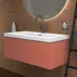 Dulap baza suspendat Ideal Standard Atelier Conca 1 sertar rosu - oranj 100 cm picture - 4