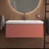 Dulap baza suspendat Ideal Standard Atelier Conca 1 sertar rosu - oranj 100 cm picture - 3