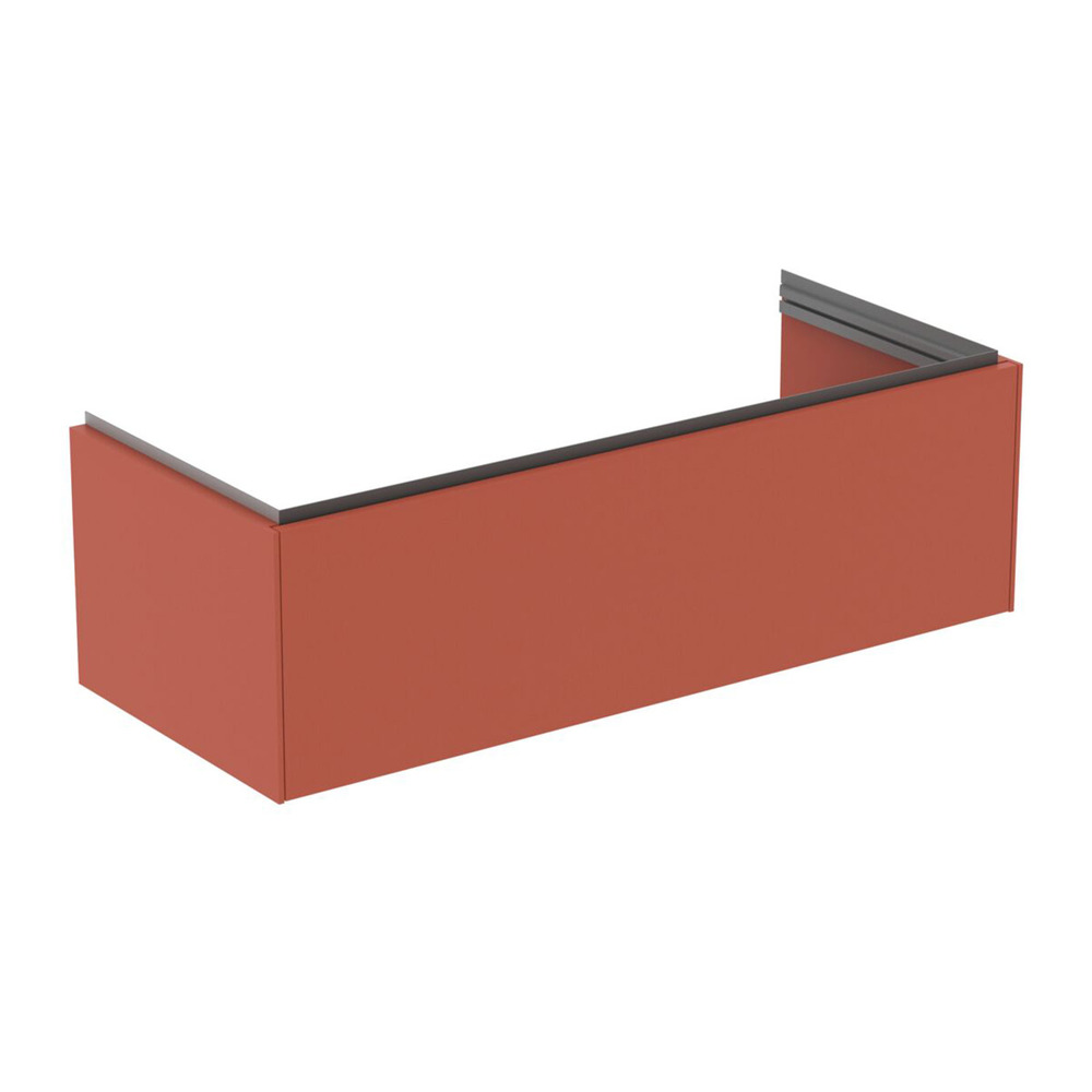 Dulap baza suspendat Ideal Standard Atelier Conca 1 sertar rosu – oranj 120 cm 120