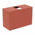 Dulap baza suspendat Ideal Standard Atelier Conca 1 sertar si blat cu decupaj central 80 cm rosu - oranj mat picture - 1