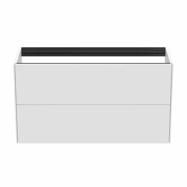 Dulap baza suspendat Ideal Standard Atelier Conca 2 sertare 100 cm alb mat picture - 4