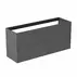 Dulap baza suspendat Ideal Standard Atelier Conca 2 sertare 120 cm antracit mat picture - 1