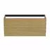 Dulap baza suspendat Ideal Standard Atelier Conca 2 sertare 120 cm finisaj stejar deschis picture - 5
