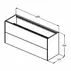 Dulap baza suspendat Ideal Standard Atelier Conca 2 sertare 120 cm finisaj stejar inchis picture - 6
