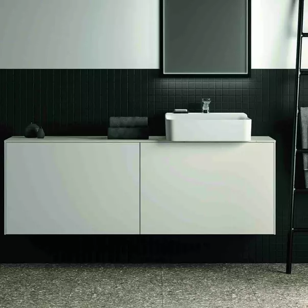 Dulap baza suspendat Ideal Standard Atelier Conca 2 sertare 160 cm alb mat picture - 3