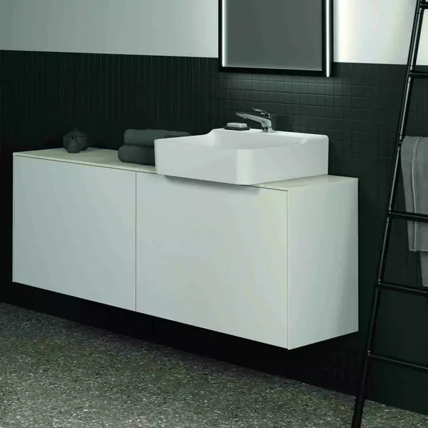 Dulap baza suspendat Ideal Standard Atelier Conca 2 sertare 160 cm alb mat picture - 4