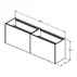 Dulap baza suspendat Ideal Standard Atelier Conca 2 sertare 160 cm finisaj stejar deschis picture - 6
