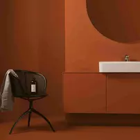 Dulap baza suspendat Ideal Standard Atelier Conca 2 sertare 160 cm rosu - oranj mat