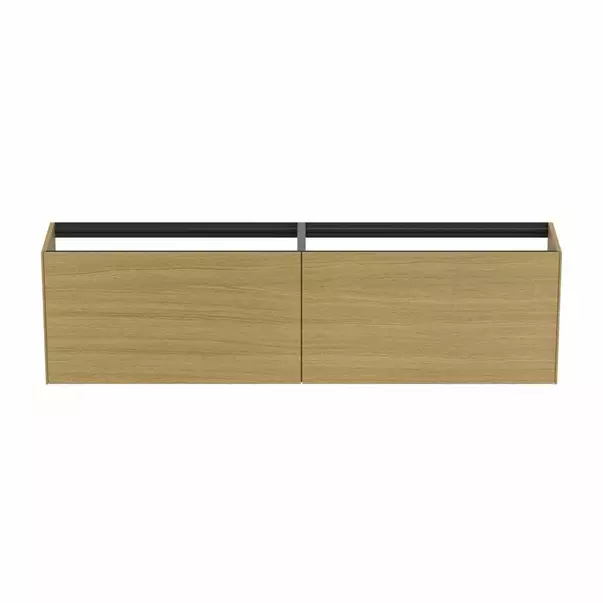 Dulap baza suspendat Ideal Standard Atelier Conca 2 sertare 200 cm finisaj stejar deschis picture - 3