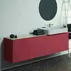 Dulap baza suspendat Ideal Standard Atelier Conca 2 sertare 200 cm rosu - oranj mat picture - 1