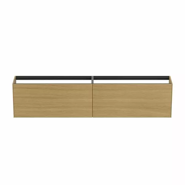 Dulap baza suspendat Ideal Standard Atelier Conca 2 sertare 240 cm finisaj stejar deschis picture - 5