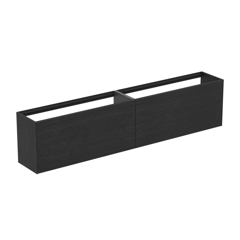 Dulap baza suspendat Ideal Standard Atelier Conca 2 sertare 240 cm finisaj stejar inchis Dulap baza suspendat Ideal Standard Atelier Conca 2 sertare 240 cm finisaj stejar inchis