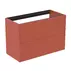 Dulap baza suspendat Ideal Standard Atelier Conca 2 sertare 80 rosu - oranj mat picture - 1