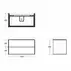 Dulap baza suspendat Ideal Standard Atelier Conca 2 sertare alb mat 100 cm picture - 10