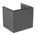 Dulap baza suspendat Ideal Standard Atelier Conca 2 sertare antracit mat 60 cm picture - 1