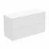 Dulap baza suspendat Ideal Standard Atelier Conca 2 sertare cu blat 100 cm alb mat picture - 1