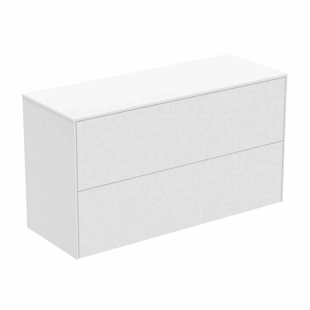 Dulap baza suspendat Ideal Standard Atelier Conca 2 sertare cu blat 100 cm alb mat 100