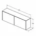 Dulap baza suspendat Ideal Standard Atelier Conca 2 sertare cu blat 160 cm antracit mat picture - 6