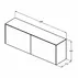Dulap baza suspendat Ideal Standard Atelier Conca 2 sertare cu blat 160 cm finisaj stejar deschis picture - 8