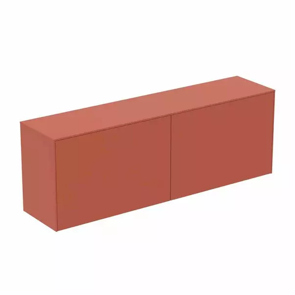 Dulap baza suspendat Ideal Standard Atelier Conca 2 sertare cu blat 160 cm rosu - oranj mat picture - 2