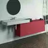 Dulap baza suspendat Ideal Standard Atelier Conca 2 sertare cu blat 160 cm rosu - oranj mat picture - 1