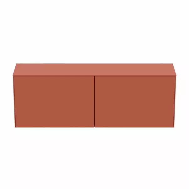 Dulap baza suspendat Ideal Standard Atelier Conca 2 sertare cu blat 160 cm rosu - oranj mat picture - 9