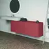 Dulap baza suspendat Ideal Standard Atelier Conca 2 sertare cu blat 160 cm rosu - oranj mat picture - 6