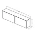 Dulap baza suspendat Ideal Standard Atelier Conca 2 sertare cu blat 200 cm alb mat picture - 6