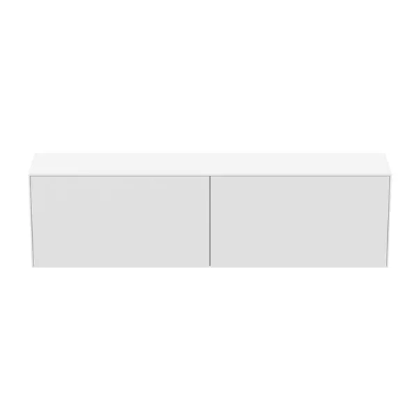 Dulap baza suspendat Ideal Standard Atelier Conca 2 sertare cu blat 200 cm alb mat picture - 5