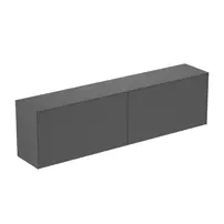 Dulap baza suspendat Ideal Standard Atelier Conca 2 sertare cu blat 200 cm antracit mat