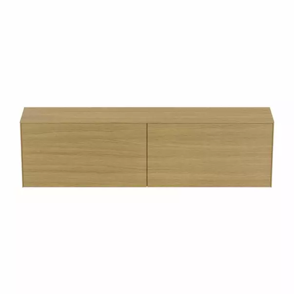 Dulap baza suspendat Ideal Standard Atelier Conca 2 sertare cu blat 200 cm finisaj stejar deschis picture - 7