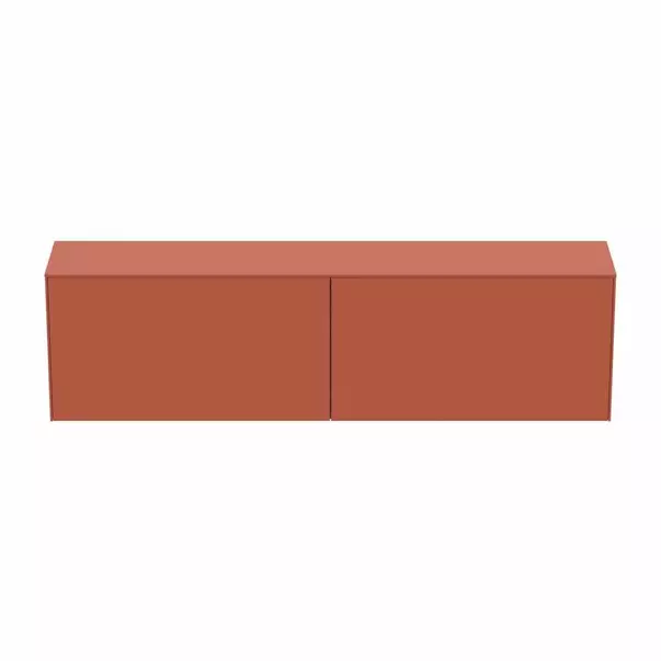 Dulap baza suspendat Ideal Standard Atelier Conca 2 sertare cu blat 200 cm rosu - oranj mat picture - 7