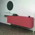 Dulap baza suspendat Ideal Standard Atelier Conca 2 sertare cu blat 200 cm rosu - oranj mat picture - 5
