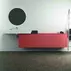 Dulap baza suspendat Ideal Standard Atelier Conca 2 sertare cu blat 200 cm rosu - oranj mat picture - 3