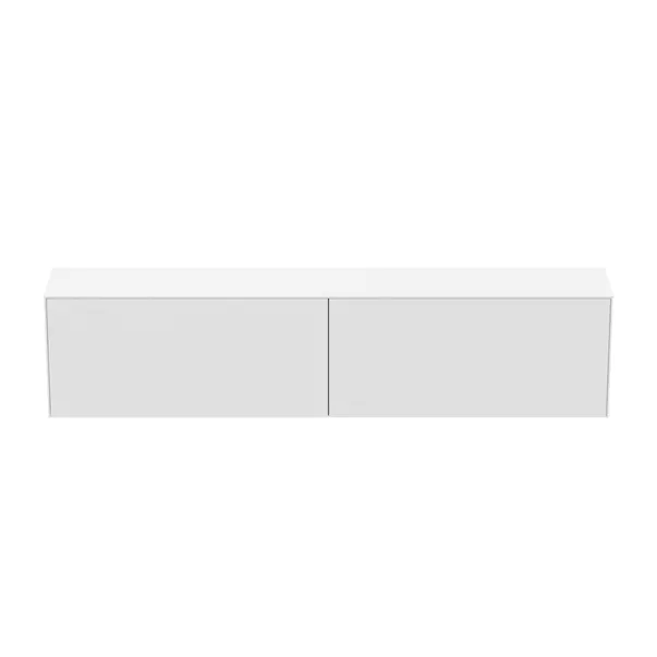 Dulap baza suspendat Ideal Standard Atelier Conca 2 sertare cu blat 240 cm alb mat picture - 5