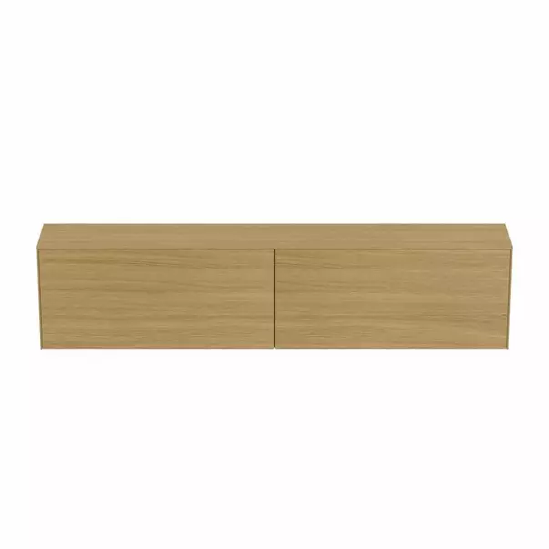 Dulap baza suspendat Ideal Standard Atelier Conca 2 sertare cu blat 240 cm finisaj stejar deschis picture - 7