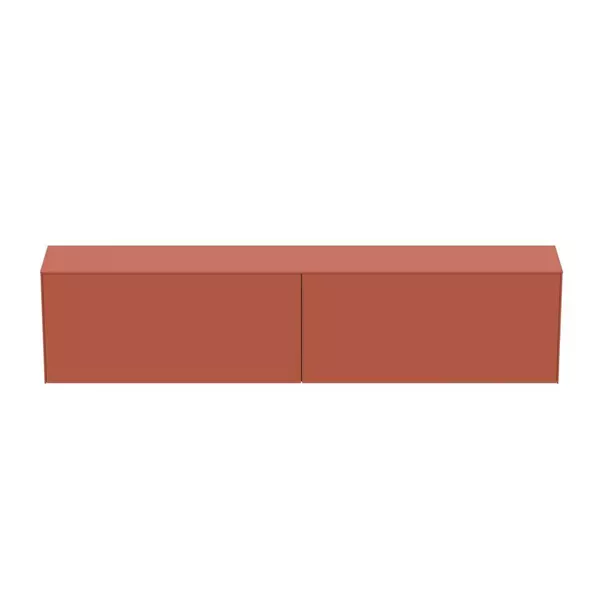 Dulap baza suspendat Ideal Standard Atelier Conca 2 sertare cu blat 240 cm rosu - oranj mat picture - 7