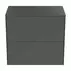Dulap baza suspendat Ideal Standard Atelier Conca 2 sertare cu blat 60 cm antracit mat picture - 5