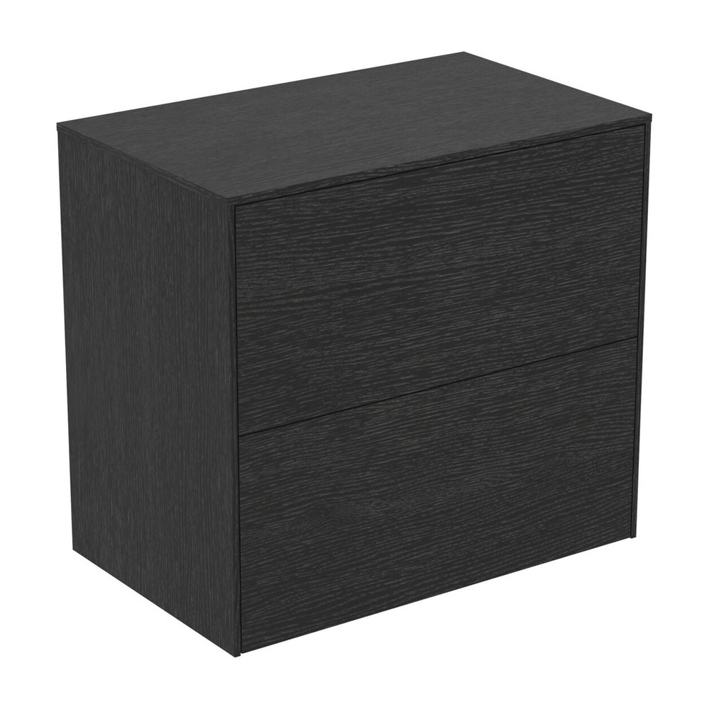 Dulap baza suspendat Ideal Standard Atelier Conca 2 sertare cu blat 60 cm finisaj stejar inchis Dulap baza suspendat Ideal Standard Atelier Conca 2 sertare cu blat 60 cm finisaj stejar inchis
