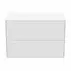 Dulap baza suspendat Ideal Standard Atelier Conca 2 sertare cu blat 80 cm alb mat picture - 5