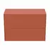 Dulap baza suspendat Ideal Standard Atelier Conca 2 sertare cu blat 80 cm rosu - oranj mat picture - 8