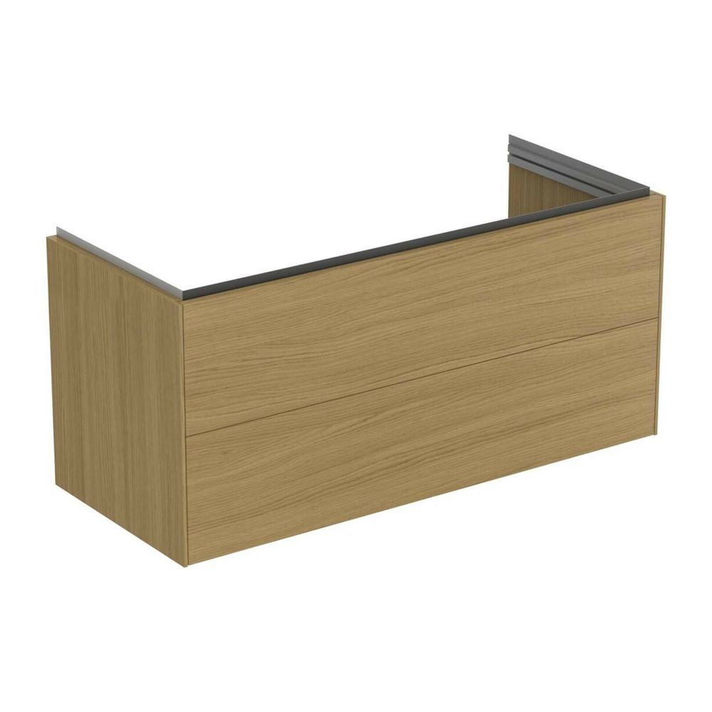Dulap baza suspendat Ideal Standard Atelier Conca 2 sertare finisaj stejar deschis 120 cm Dulap baza suspendat Ideal Standard Atelier Conca 2 sertare finisaj stejar deschis 120 cm