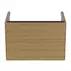 Dulap baza suspendat Ideal Standard Atelier Conca 2 sertare finisaj stejar deschis 80 cm picture - 5