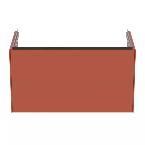 Dulap baza suspendat Ideal Standard Atelier Conca 2 sertare rosu - oranj 100 cm picture - 5