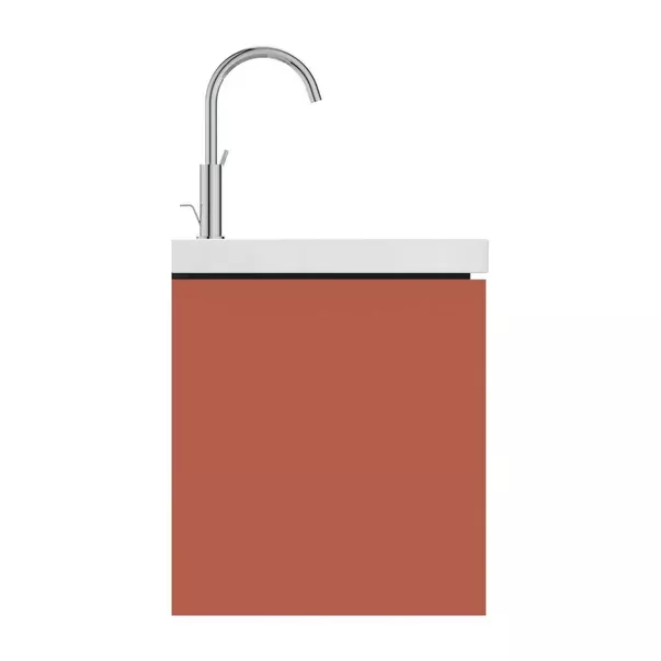 Dulap baza suspendat Ideal Standard Atelier Conca 2 sertare rosu - oranj 100 cm picture - 6