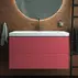 Dulap baza suspendat Ideal Standard Atelier Conca 2 sertare rosu - oranj 100 cm picture - 3