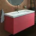 Dulap baza suspendat Ideal Standard Atelier Conca 2 sertare rosu - oranj 120 cm picture - 3