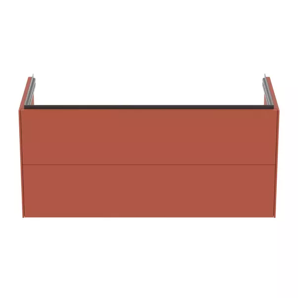 Dulap baza suspendat Ideal Standard Atelier Conca 2 sertare rosu - oranj 120 cm picture - 5