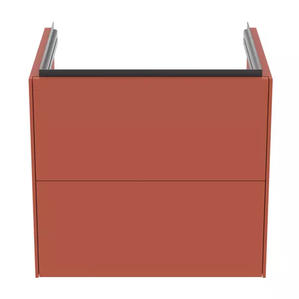 Dulap baza suspendat Ideal Standard Atelier Conca 2 sertare rosu - oranj 60 cm picture - 6