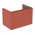 Dulap baza suspendat Ideal Standard Atelier Conca 2 sertare rosu - oranj 80 cm picture - 1